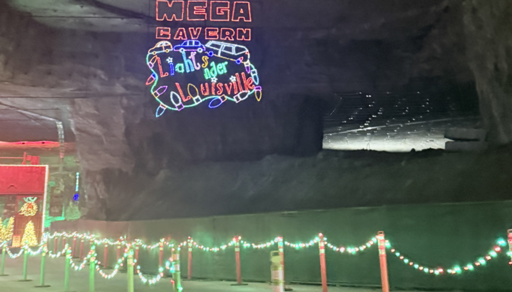 welcome to lights under louisville sign