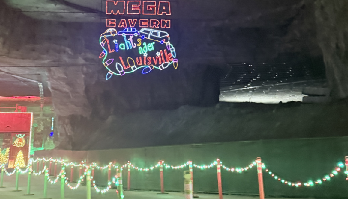 welcome to lights under louisville sign